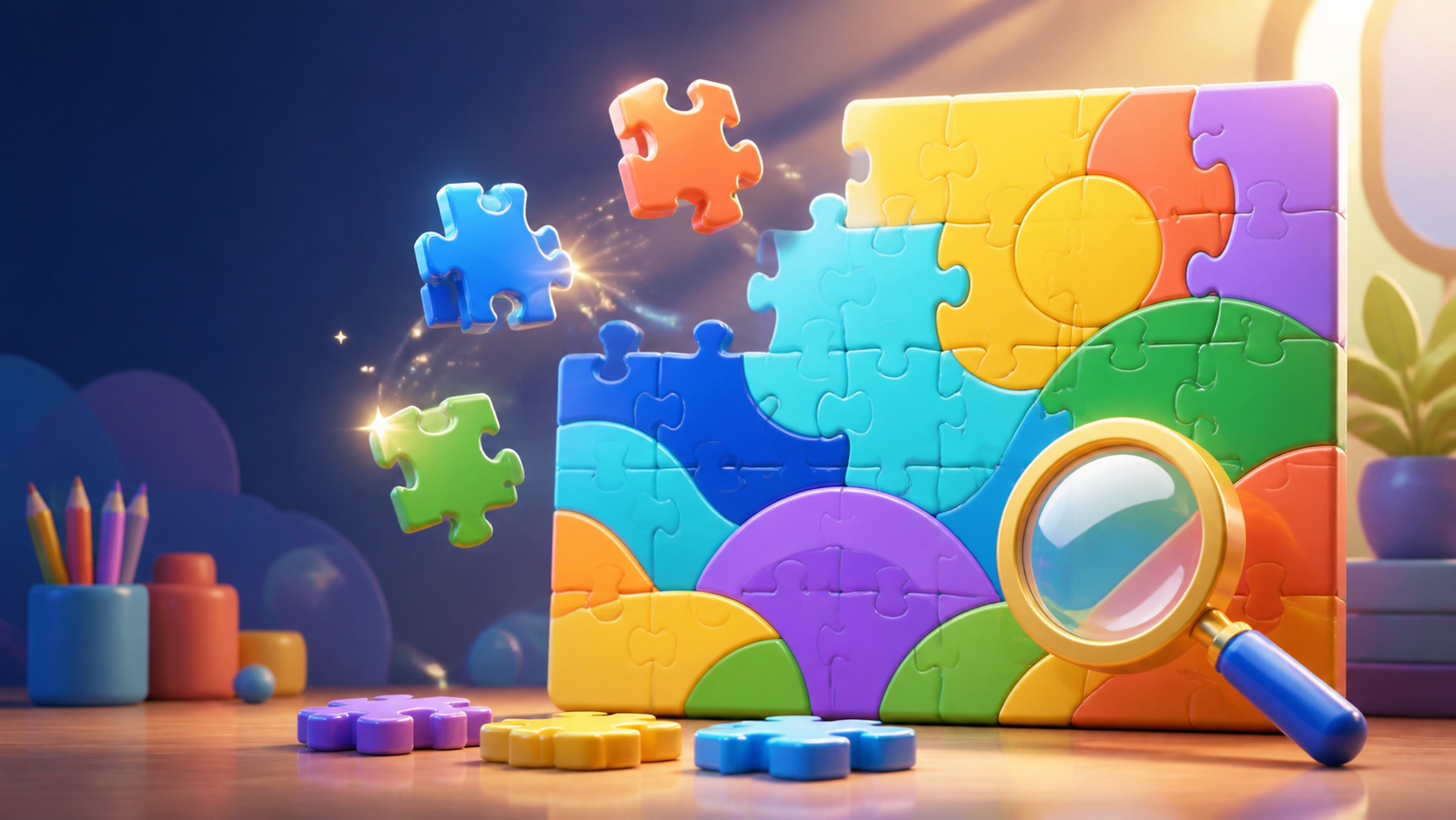 Minh họa game ghép tranh Xếp hình kỳ thú