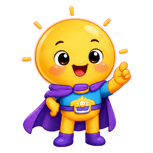 Mascot minh họa trong game Nối ý